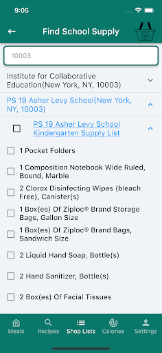 Screenshot of Bravarb:Meal Plan&Grocery List