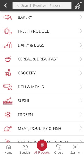 Screenshot of Everfresh Supermarket