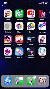 Wow Anime D1 Theme - Icon Pack