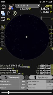 Telescope calculator Screenshot