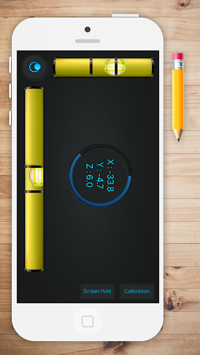 Android application Spirit Level screenshort