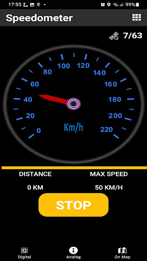 GPS speed odometer Screen 3