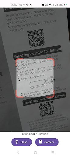 Android application All QR Code Scan/Copy/Open screenshort