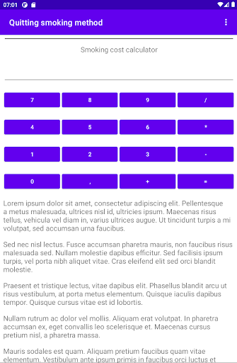 Quitting smoking method