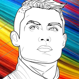Ronaldo coloring book