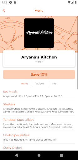 Aryanas Kitchen PL1 Screen 2