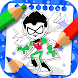 Teen Titans coloring cartoon - Androidアプリ