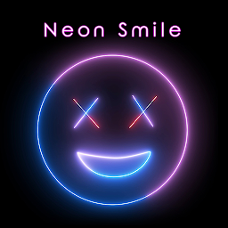 Imagen de ícono de Neon Smile Theme +HOME
