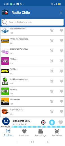 Radio Chile : Online FM Music Screen 2