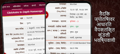 Android application Kundali in Marathi : कुंडली screenshort