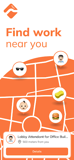Android application Gigzy: Local Gig Jobs Search screenshort