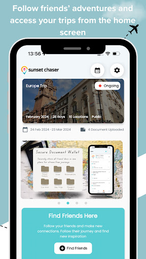 Android application Sunset Chaser - Trip Planner screenshort