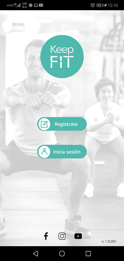 Android application KeepFit screenshort