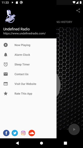 Android application Undefined Radio screenshort