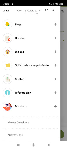 Mis Tributos Screen 2
