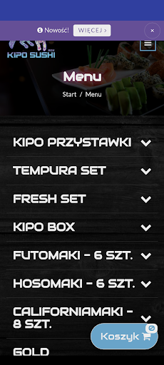 Android application Kipo Sushi screenshort