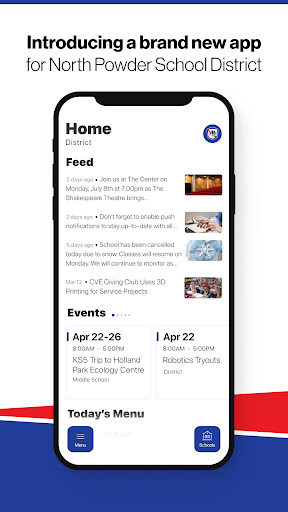 Android application North Powder School District screenshort