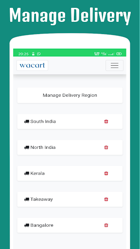Wacart - create online store Screen 3