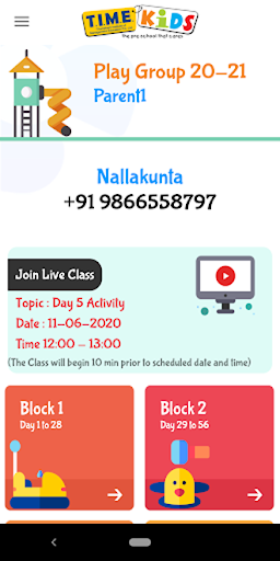 TIMEKIDS Screen 2