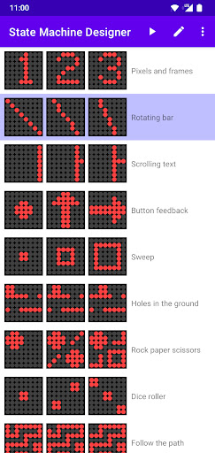 Android application State Machine Designer screenshort