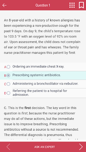 Screenshot of Family Nurse Practitioner Q&A