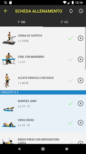Athlon Training Program Screen 2