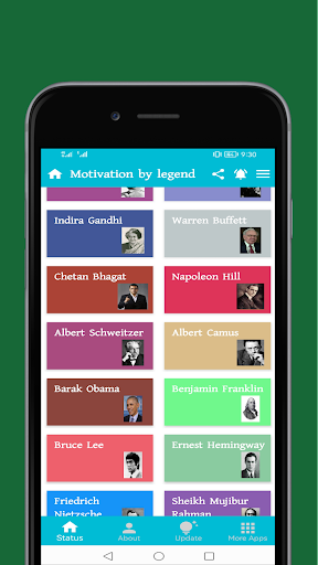 Motivation by legend : Quotes Screen 3