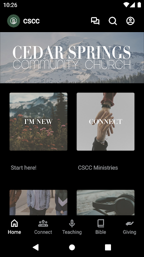 Android application Cedar Springs Community Church screenshort