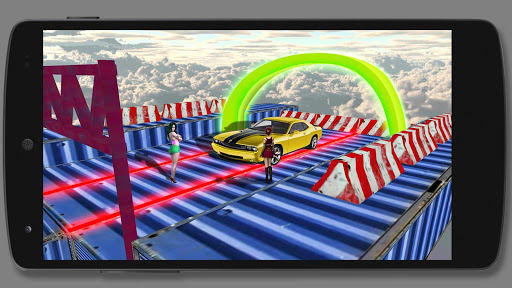 Android application Mega Ramp Car Stunt Races Game screenshort