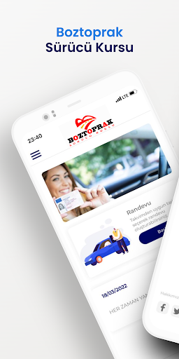 Android application Boztoprak Sürücü Kursu screenshort