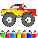 Monster Truck Coloring Book 