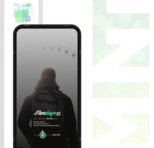 Mint KWGT Screenshot 2 - AppWisp.com