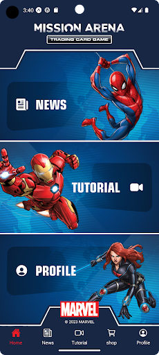 Android application Marvel Mission Arena screenshort