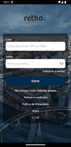 Android application Retha - Gestão Online screenshort