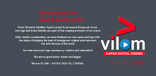 Android application VilomCinema - Tv & Web Series screenshort