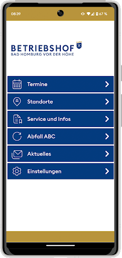 Android application Abfallapp Bad Homburg v.d.H screenshort