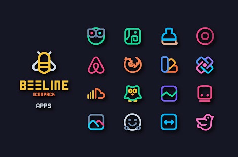 BeeLine Icon Pack Skærmbillede