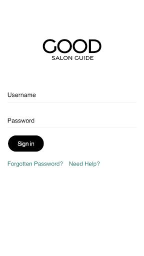 Android application Good Salon Guide screenshort