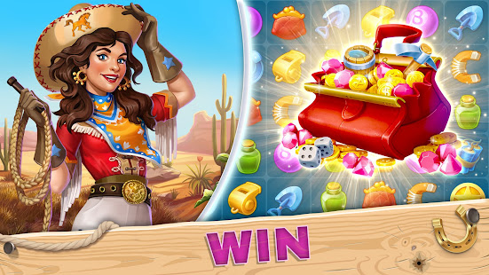 Jewels of the Wild West・Match 3 Gems. Puzzle game
