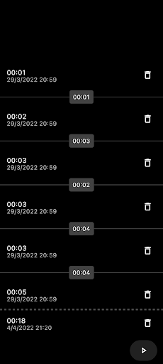 Simple Contractions Tracker Screen 2