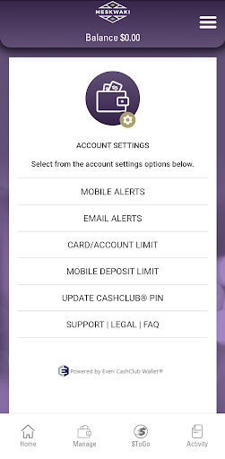 Meskwaki Wallet Screen 3