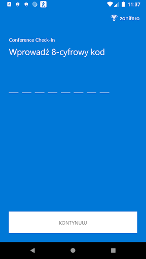 Android application Zonifero QR screenshort