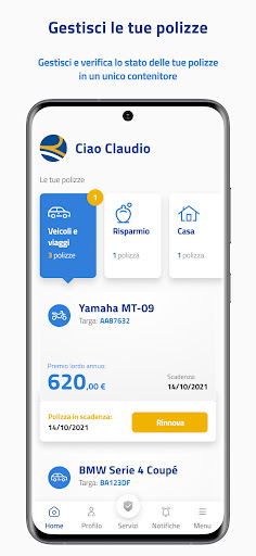 Android application Reale Mutua Mobile screenshort