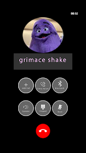 Grimace shaker face call video