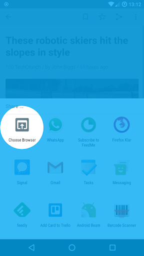 Choose Browser Screen 2