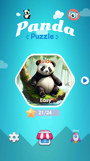Android application Panda Puzzle screenshort