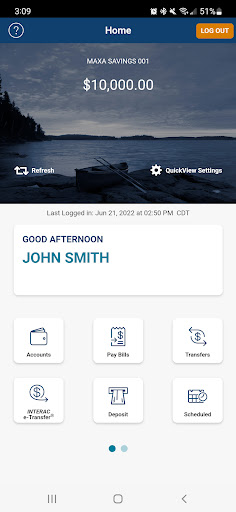 MAXAFinancial Mobile App Screen 2