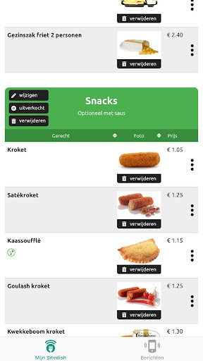Android application Mijn Sitedish screenshort