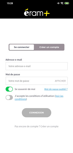 Android application Eram+ screenshort
