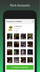 Captura de Pantalla 6 Stickers - La Mascara android